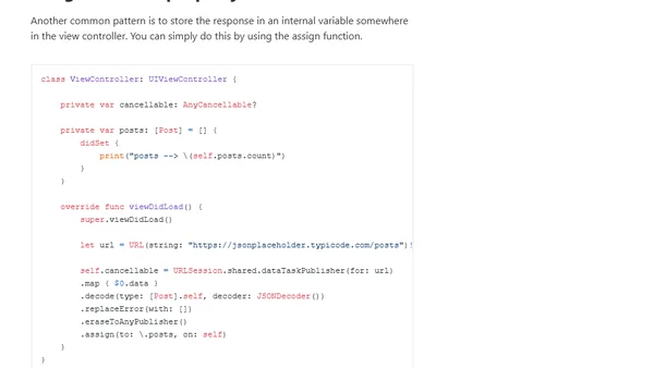 URLSession and the Combine framework
