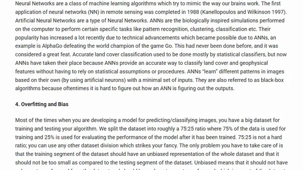 Introduction to Machine Learning and its Usage in Remote Sensing