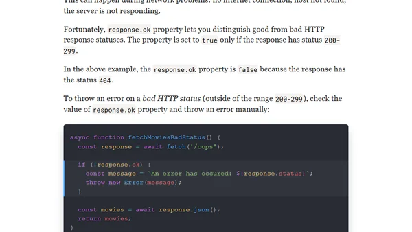 How to Use Fetch with async/await