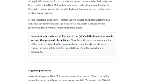 Ghostty Is Now Non-Profit