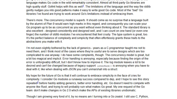 Go 1.11 got me to stop ignoring Go