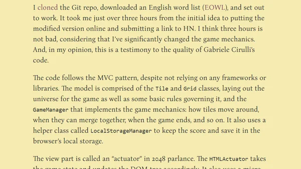 2048: A close look at the source