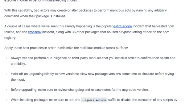 npm security tips to keep you safe of malicious modules