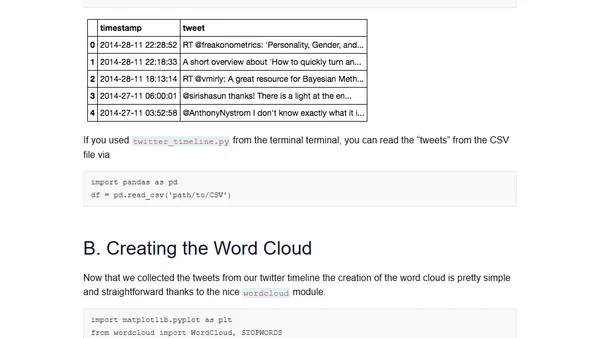 Turn Your Twitter Timeline into a Word Cloud