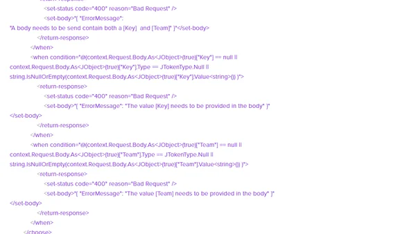 Control API arguments per team with Azure API management
