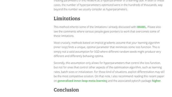 Meta-Learning Millions of Hyper-parameters using the Implicit Function Theorem