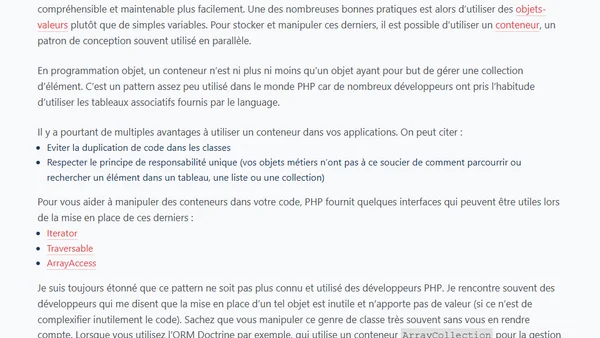 Le pattern "conteneur" (Container)