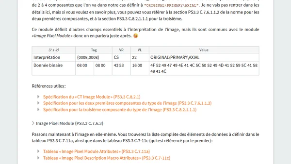 Découverte de DICOM, le format d'imagerie médicale - PARTIE 2 : les données