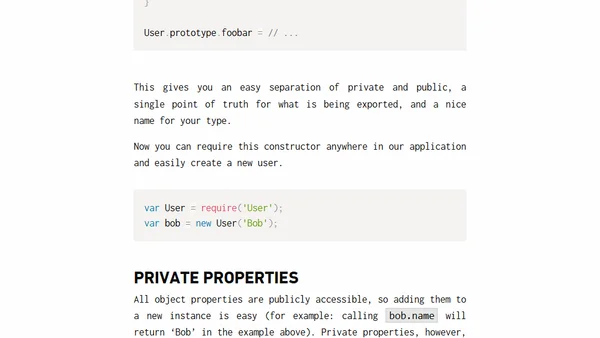 The Node.js Way - Designing Constructors