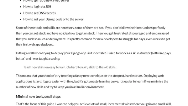 Simple Django deployment: a guide