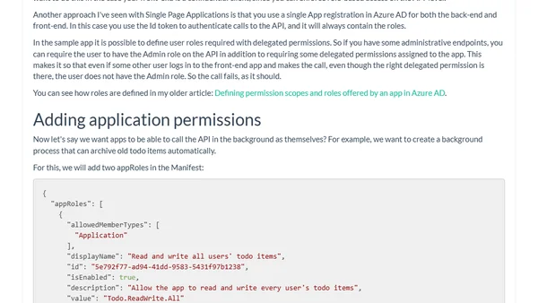 Azure AD Authentication in ASP.NET Core APIs part 2: Custom permissions, multi-tenant APIs