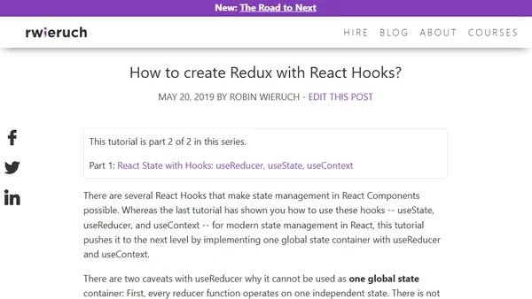 How to create Redux with React Hooks?