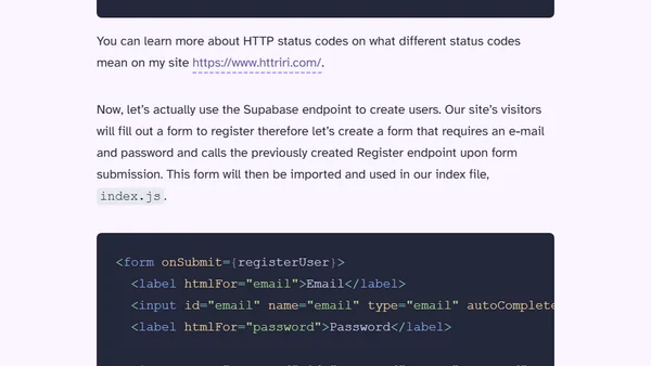 Creating New Supabase Users In NextJS