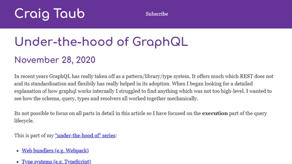 Under-the-hood of GraphQL