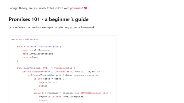 Promises in Swift for beginners