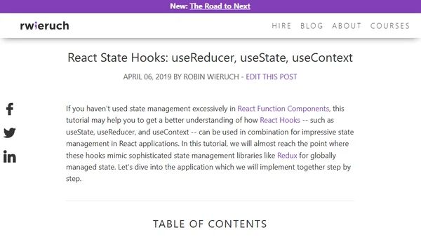 React State Hooks: useReducer, useState, useContext