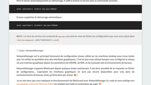 WireGuard : outils et fichiers de configuration
