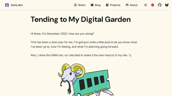 Tending to My Digital Garden