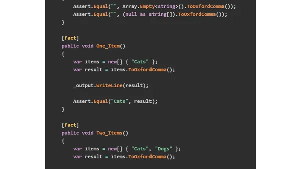 How To Display .NET Collections with the Oxford Comma