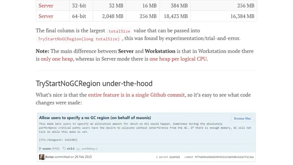 Preventing .NET Garbage Collections with the TryStartNoGCRegion API