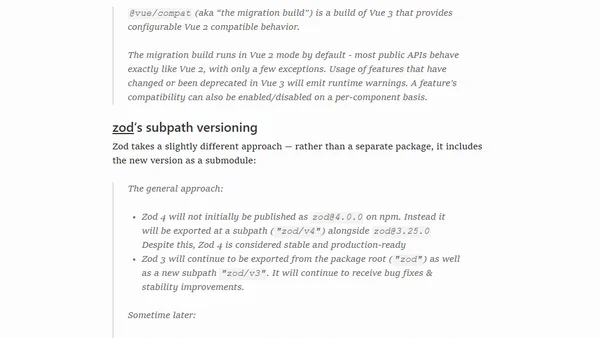 devlog: compatibility packages