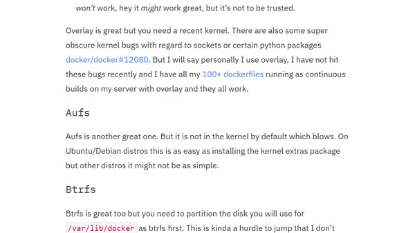 The Brutally Honest Guide to Docker Graphdrivers
