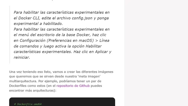 Cómo crear una imagen docker multiarquitectura desde cero