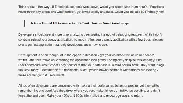 UI > functionality in initial webapps
