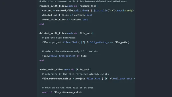 Managing Xcode project files programmatically