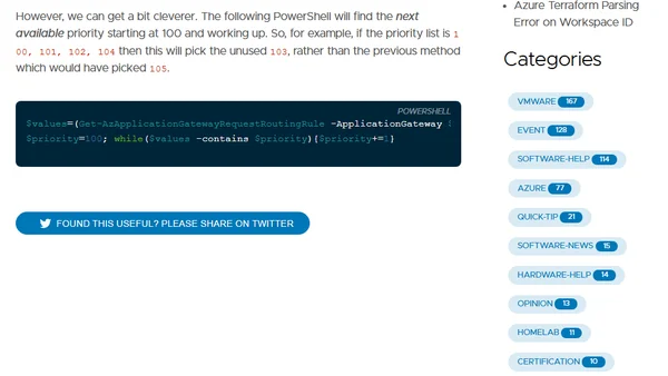 Azure App Gateway Routing Rule Priority in PowerShell