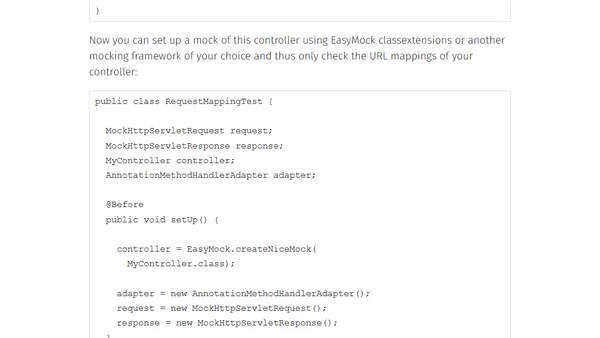 Unit testing annotation based Spring MVC controllers