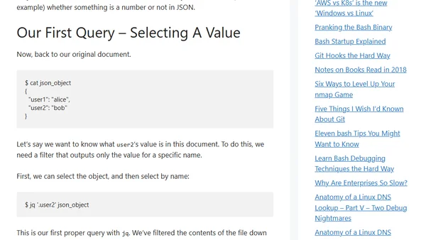 Learn jq the Hard Way,Part III: Filters
