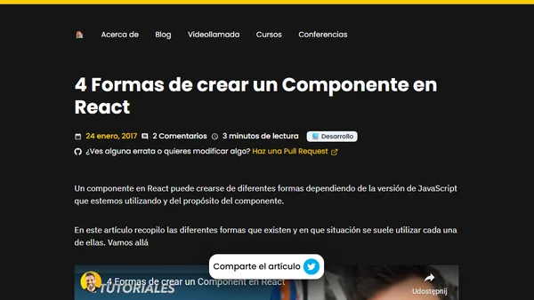 4 Formas de crear un Componente en React