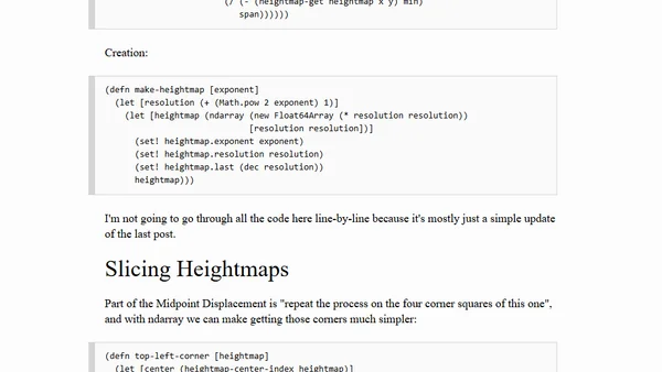 Recursive Midpoint Displacement