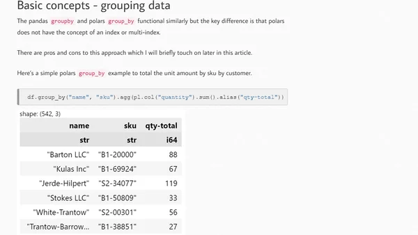 Introduction to Polars