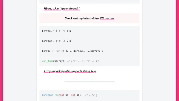PHP 8.1 in 8 code blocks