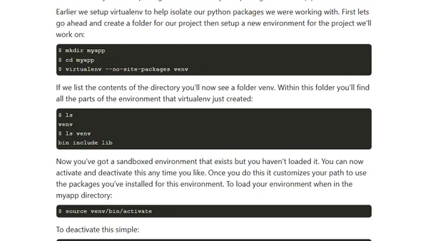 Installing Python Packages