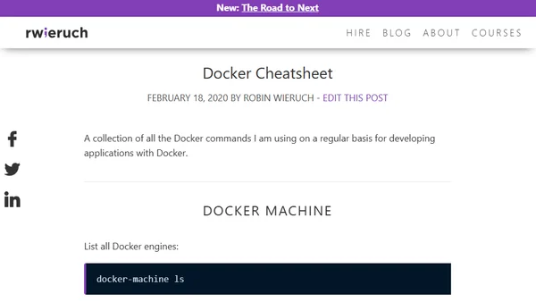 Docker Cheatsheet