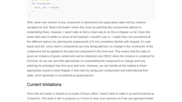 Angular 2 Hot Loader