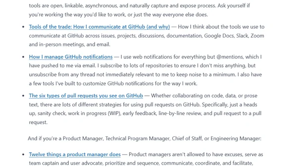 What to read before starting (or interviewing) at GitHub