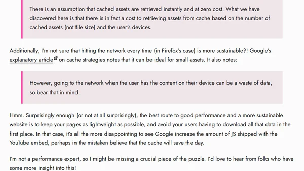 Testing the Performance of Social Media Embeds