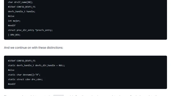 Device drivers migration in Linux