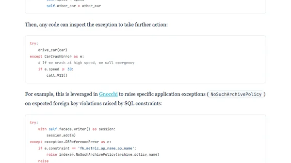 The definitive guide to Python exceptions