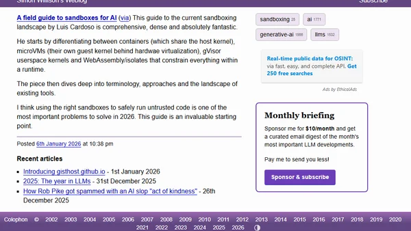 A field guide to sandboxes for AI