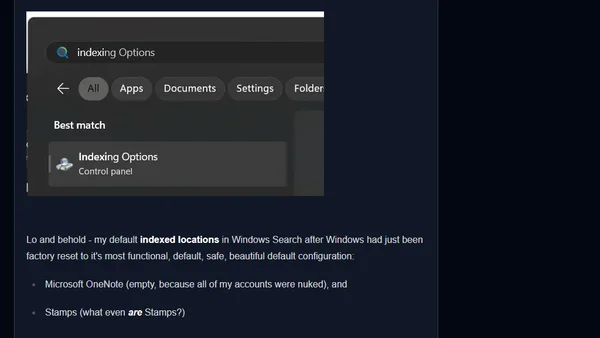 Windows Search not finding anything? That might be the default now, but you don't need to accept it!
