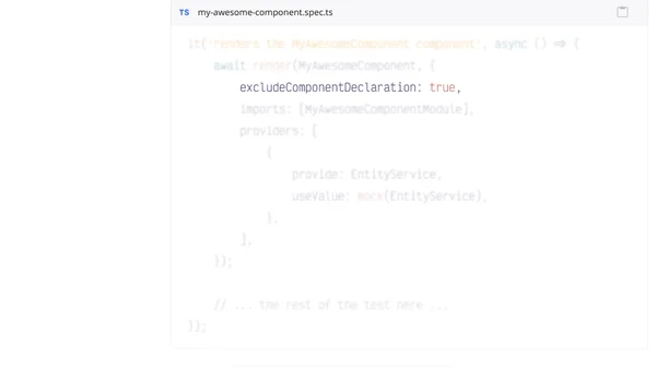 Single Component Angular Modules and Component Tests go hand in hand