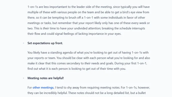 Tips for healthy and useful meetings in tech