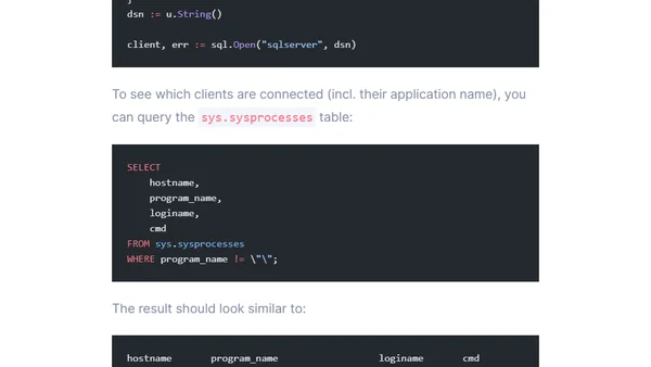 your database connection deserves a name
