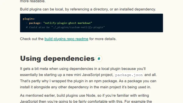 Building a Netlify Build Plugin