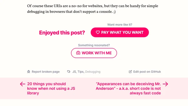Quick & dirty way to run snippets of JavaScript anywhere